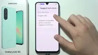 SAMSUNG Galaxy A26 5G: как включить проверку орфографии