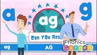 AG | Word Family Jazz | Rhyming Words | Phonics Garden