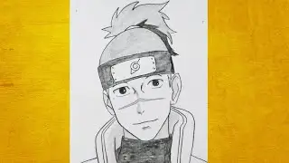 Iruka Sensei Drawing Easy | Naruto Drawing Step by Step Tutorial