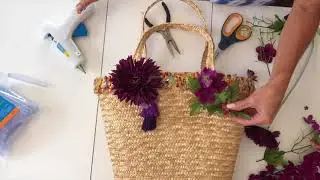 Make an Embellished Straw Tote