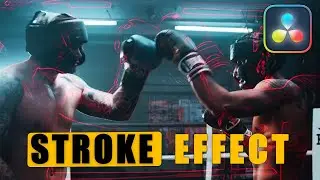 How to Create Nice STROKE Effect with Emboss Effect in Davinci Resolve