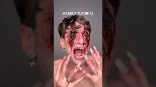 MAQUILLAJE para HALLOWEEN🩸 #makeup #makeuptutorial #diy #makeuptransformation #yarnmakeup #naik