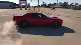 Tim's Burnout Tribute to His Dad in a Hellcat Challenger