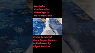 Remove Stains From Carpets In Peshawar By Khpal Services              #Peshawar #carpetcleaning