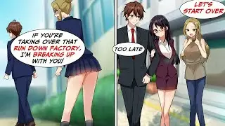 [Manga Dub] My girlfriend left me for inheriting my father's factory, but she regretted it [RomCom]