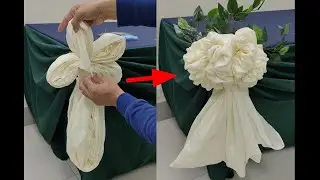 FLOWER FOLD DESIGN WITH SCALLOP DESIGN TABLE SKIRTING TUTORIAL