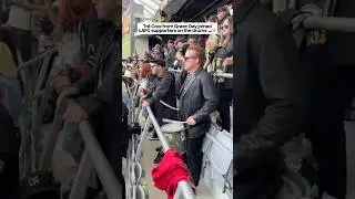 Tr&eacute; Cool from Green Day joined LAFC fans on the drums 🥁🔥 #drums #greenday