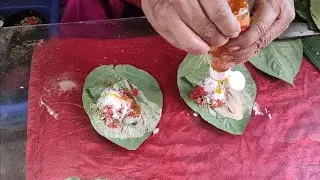 Banarasi Meetha paan recipe // Sweet paan at street