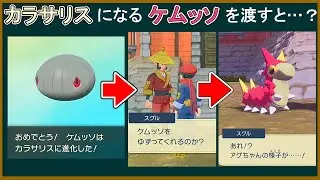カラサリスに進化するケムッソを渡してもマユルドになるのか？【アルセウス】【ゆっくり実況】