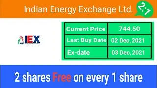 indian energy exchange share latest news | iex share news |  iex share | IEX Bonus | 2:1 Bonus