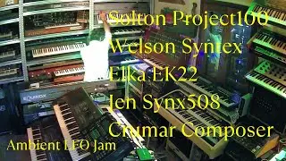 Solton Project100 - Welson Syntex - Elka EK22 - Jen Synx508 - Crumar Composer / Ambient LFO Jam
