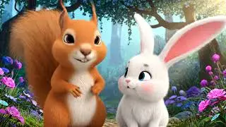 White Rabbit and Brown Squirrel 22