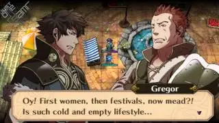 Fire Emblem Awakening - Gregor & Lon'qu Harvest Scramble Conversations