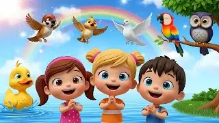 Happy Bird Song for Kids 🐦 | Fun & Colorful Children&rsquo;s Song about Birds & Singing Together!