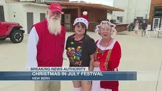 New Bern holds 1st annual Christmas in July festival