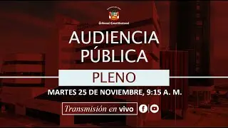 Transmisi&oacute;n | 🎥📡📶 Audiencia P&uacute;blica de Pleno, Lima 25 de noviembre de 2025 🎥📡📶 tarde