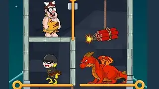 prison pin rescue game / pull him out game / level 26 - 35 pull the pin game