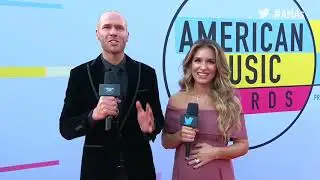Oliver Trevena and Jessie James Decker Intro - AMAs Red Carpet 2017