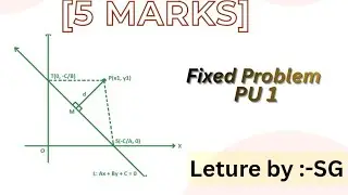Perependicular distance from a given point to a line. | CLASS 11TH | NCERT 