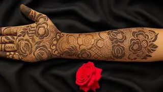 Full Bridal Mehndi Design | Royal Wedding Mehndi | Step by Step for beginners 