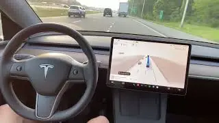 Tesla FSD 11.4.4 1.5X with one takeover