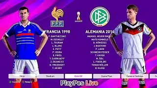 PES 2020 - FRANCE 1998 vs GERMANY 2014 - Gameplay PC