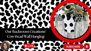 🐄 DIY Farmhouse Cow Decor | Rustic Wood Cow Head Makeover 🐄