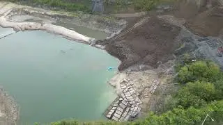 Rugby and District from above Cement works Quarry HS2 Spoil update 05/10/23