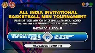Live | Hindustan Chennai Vs Jain Uni Bangalore | ALL INDIA INVITATIONAL BASKETBALL MEN TOURNAMENT
