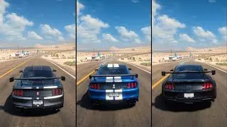 FORD MUSTANG SHELBY GT500 vs GT350R vs RTR SPEC 5 The Ultimate Mustang Battle! - Forza Horizon 5