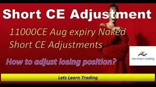 Nifty 11000 CE Naked Short Call Adjustment - How to adjust to naked short call from loss into profit