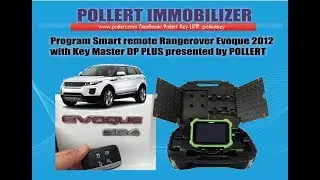 Program Smart remote Range rover EVOQUE 2012 with Key Master DP Plus
