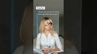 When the teacher asks how many genders there are😂#shorts #tiktok #adiaava #funny #skit #christian