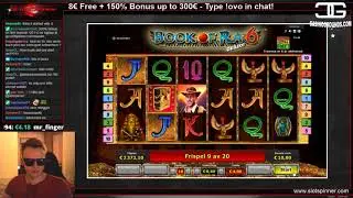 BIG WIN in Book of Ra 6 !!