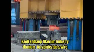 Forging Titanium Bars: Red-Hot Metal Transformation | Extreme Precision Process#titanium #forging
