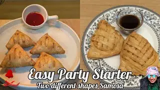 Easy Party Starter | Pocket and Thread Samosa | #samosa #samosarecipe  #bitesized #pocketsamosa
