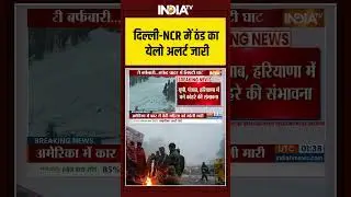 Weather Update | दिल्ली-NCR में ठंड का येलो अलर्ट जारी | #coldwave #weatherupdate #fog #northindia