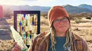 She CREATED an EPIC Art Installation Using OLD BOTTLES