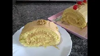 ROCAMBOLE DE DOCE DE LEITE COM NOZES |   DELICIOSO