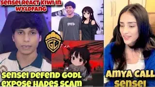 Kiwi in Wyldfangs sensei Reaction 😂 Sensei Defend Godl, Exposed Hades Scam 😱 Amya call Sensei 😂