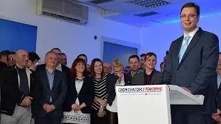 Serbia's centre-right set for landslide