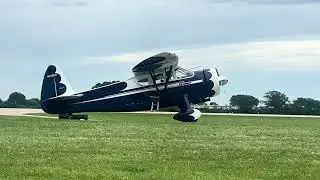 N68231 Howard DGA-15 taxies by at AirVenture on Thursday, July 24, 2025