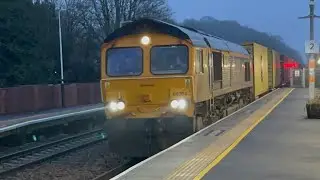 “Colchester power signalbox” 66704 4E21 with 44 containers 16;26 2E Lea Road 19/1/2026