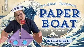 ⛵️How to Make a 3D Paper Boat that Really Floats | Easy Origami Craft tutorial #forkids #papercraft 