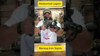 Backup Iron Sights? Yes or No? #redeemedlegion #shooting #ar15pistol  #firearmstraining