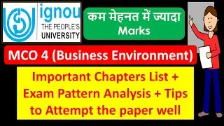 IGNOU Mar 2022 Exam : MCO 4 : Important Chapters list + Exam Pattern + Important Tips for Good Marks