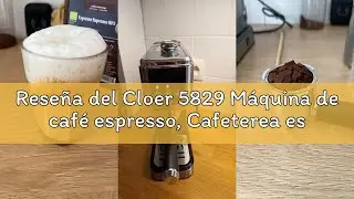 Rese&ntilde;a del Cloer 5829 M&aacute;quina de caf&eacute; espresso, Cafeterea espresso con espumador de leche, 20 bares,