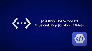 $creationDate $cropText $customEmoji $customID $date в Bot Designer For Discord На Русском