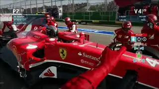 F1 2013 CAREER MODE SEASON 2-FERRARI/AUSTRALIAN GP/RACE GAMEPLAY PS3