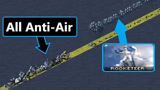 All Anti-Air vs Rocketeers - Same Cost - Red Alert 2